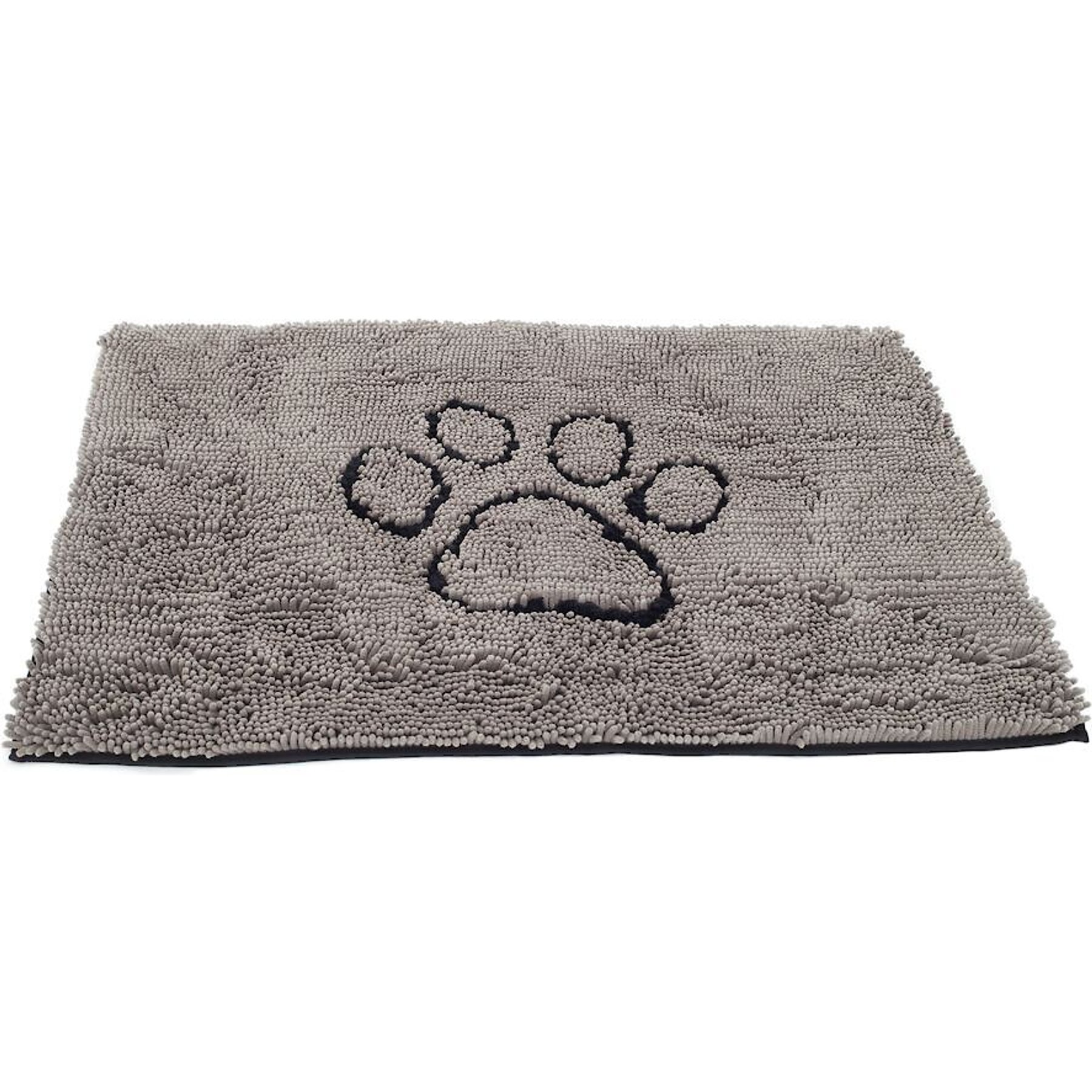 Non-Slip Microfiber Dog Door Mat, Large, Grey