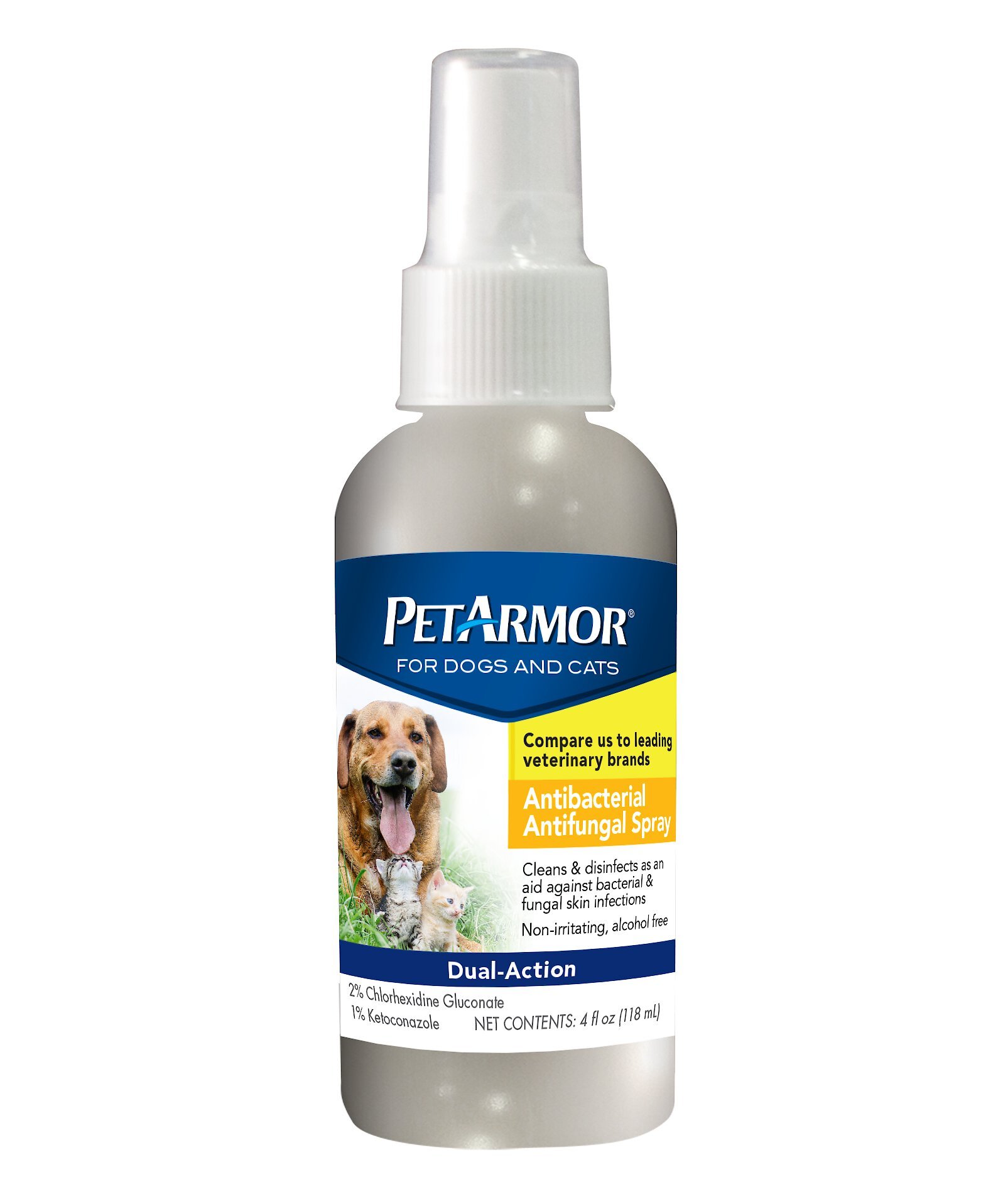 Antibacterial antifungal spray for dogs best sale