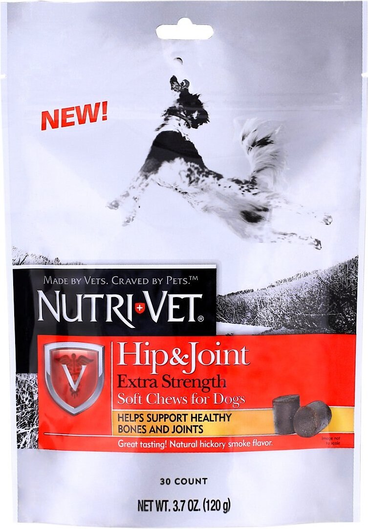 NUTRIVET Hip & Joint Extra Strength Soft Chews for Dogs, 30 count