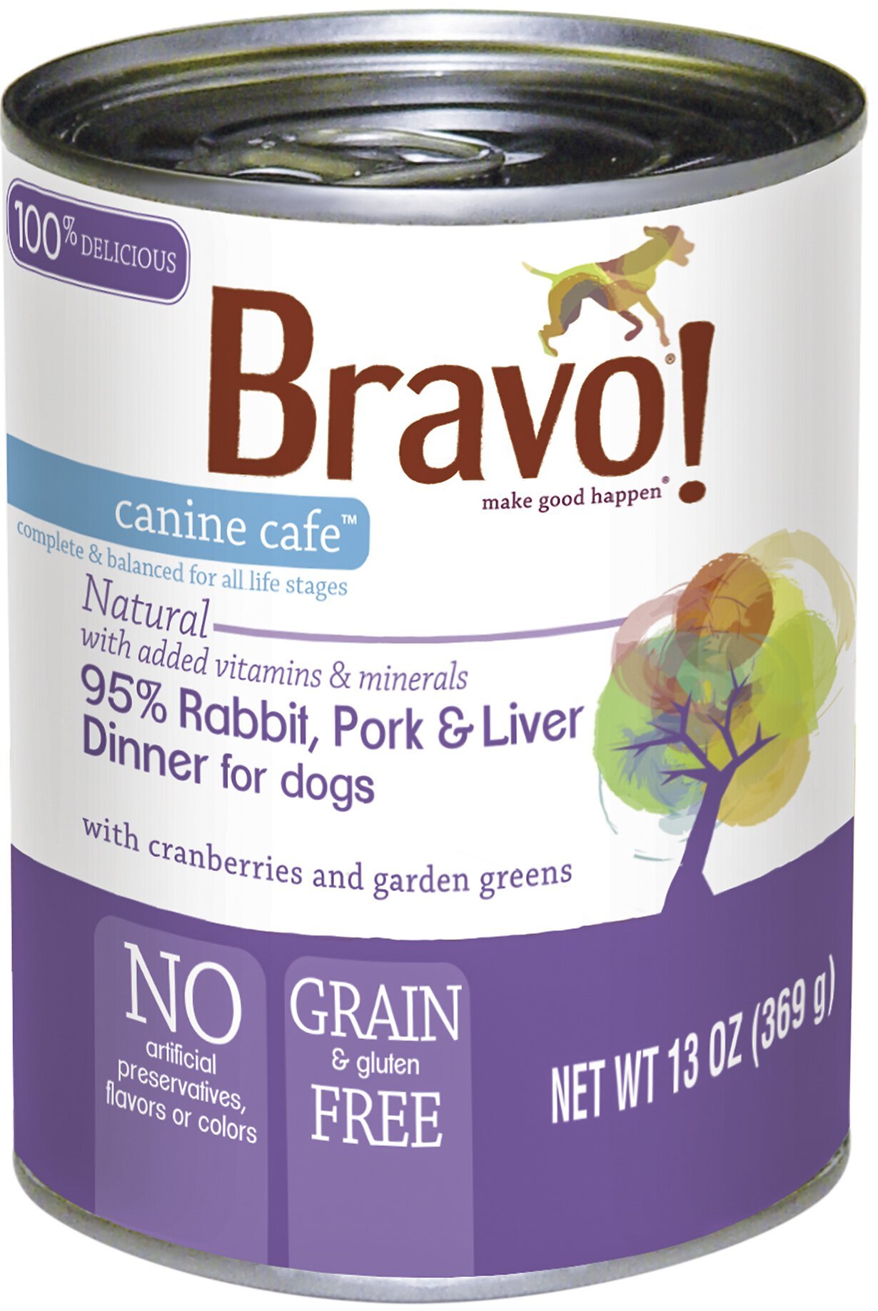 bravo canned dog food
