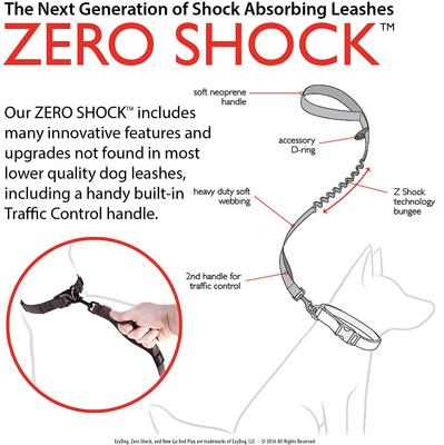 Show full view: EzyDog Zero Shock Absorbing Dog Leash, Bubble Gum, 48-in slide 3 of 8