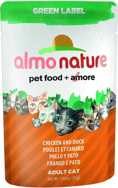 Almo nature green 2025 label cat food