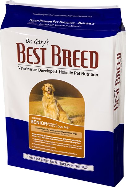 Dr. Gary's Best Breed Holistic Senior Reduced Calorie Dry Dog Food, 4-lb bag slide 1 of 6