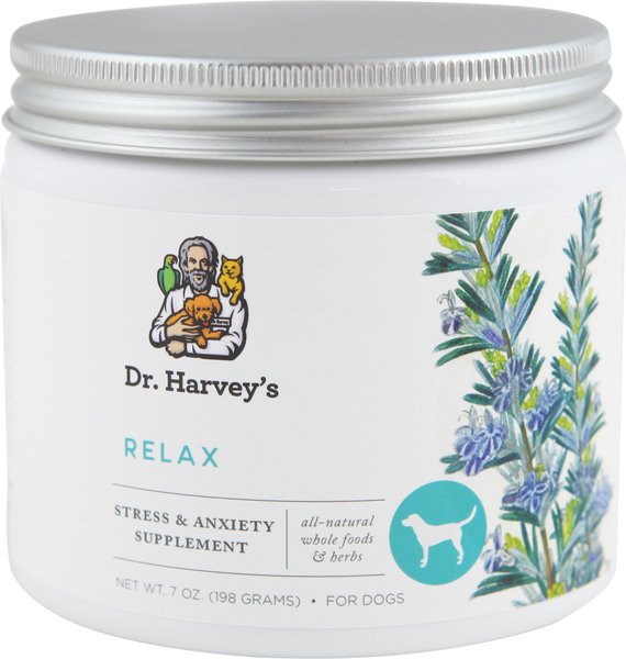 Dr. Harvey's Relax & Stress Herbal Dog Supplement, 7-oz tin slide 1 of 5