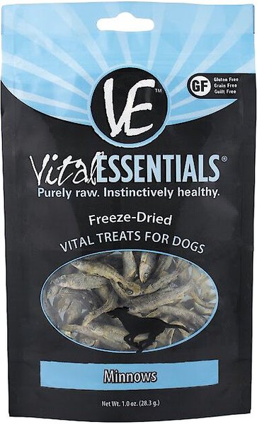 Vital Essentials Minnows Freeze-Dried Raw Dog Treats, 1-oz bag slide 1 of 7