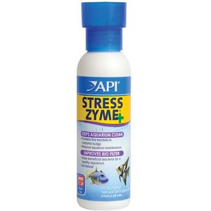 API Stress Zyme Freshwater & Saltwater Aquarium Water Cleaner, 4-oz bottle