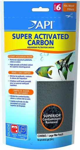 API Super Activated Carbon Aquarium Canister Filter Filtration Pouch, Size 6