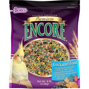 Brown's Encore Premium Cockatiel Food, 8-lb bag