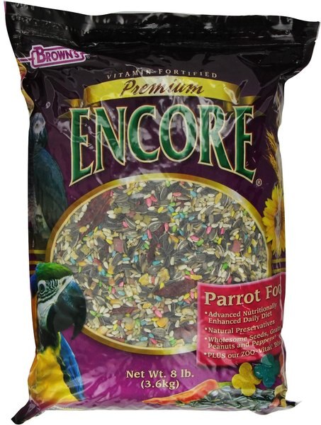 Brown's Encore Premium Parrot Food, 8-lb bag slide 1 of 4