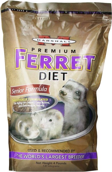 Marshall Premium Senior Formula Ferret Food, 4-lb bag slide 1 of 4