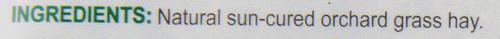 Show full view: Kaytee All Natural Orchard Grass Hay Small Animal Food, 24-oz bag slide 3 of 5