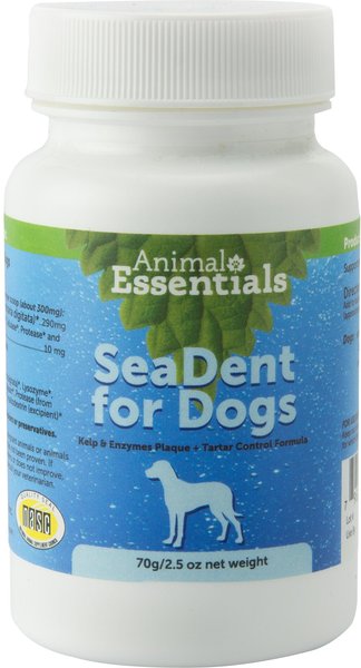 Animal Essentials SeaDent Kelp & Enzymes Plaque & Tartar Control Dog Supplement, 2.5-oz bottle slide 1 of 4