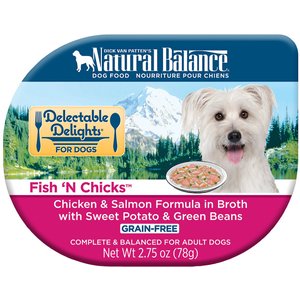 Natural Balance Delectable Delights Fish 'N Chicks Grain-Free Wet Dog Food, 2.75-oz, case of 24