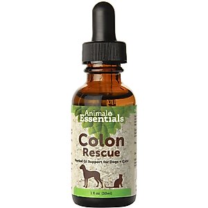 Animal Essentials Colon Rescue Herbal GI Support Dog & Cat Supplement, 1-oz bottle