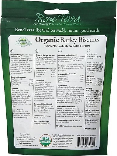 Oxbow Organic Barley Biscuits Small Animal Treats, 2.65-oz bag