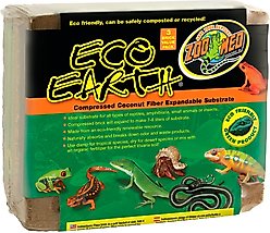 Zoo Med Eco Earth Compressed Coconut Fiber Expandable Reptile Substrate, 3 count