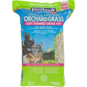 Vitakraft Orchard Grass Hay Rabbit, Guinea Pig, Chinchilla & Small Animal Food, 28-oz bag