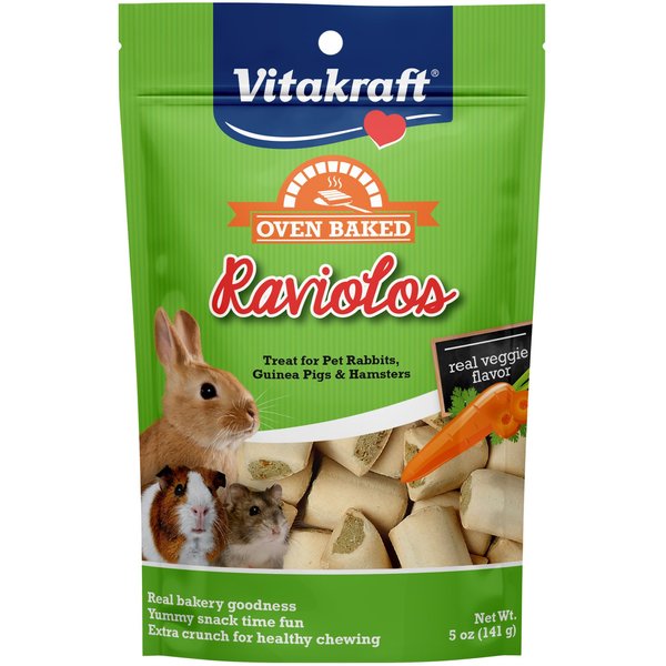 VITAKRAFT Crunchy Alfalfa Nibble Rings Rabbit, Guinea Pig, Hamster & Small Animal Treat, 10.60z