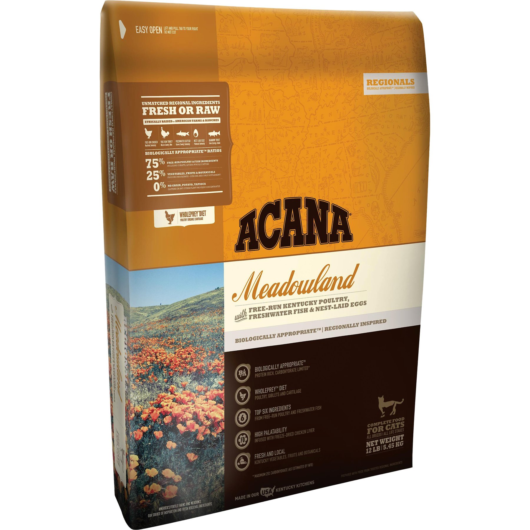 Discontinued ACANA Wild Prairie Regional Formula Grain Free Dry Cat Kitten Food 15.4 lb bag Chewy