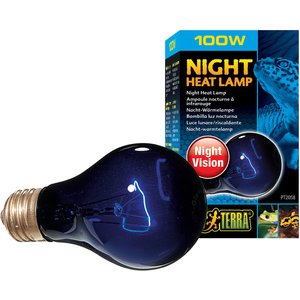 Exo Terra Night Heat Bulb Reptile Lamp, 100-w bulb