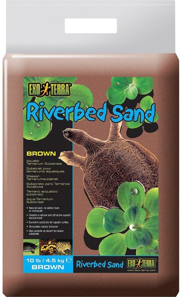 Exo Terra Riverbed Sand Brown Aquatic Terrarium Substrate, 10-lb bag slide 1 of 2