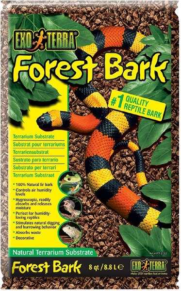 Exo Terra Forest Bark Natural Fir Terrarium Reptile Substrate, 8-qt slide 1 of 3