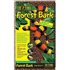 Exo Terra Forest Bark Natural Fir Terrarium Reptile Substrate, 24-qt