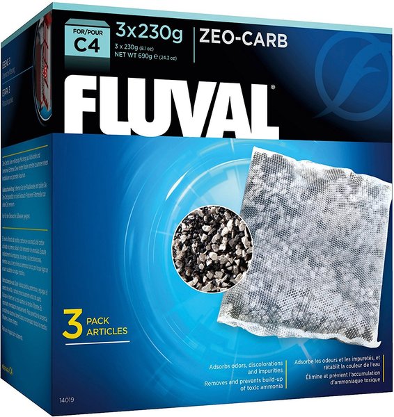 Fluval C4 Zeo-Carb Filter Media, 3 count slide 1 of 3