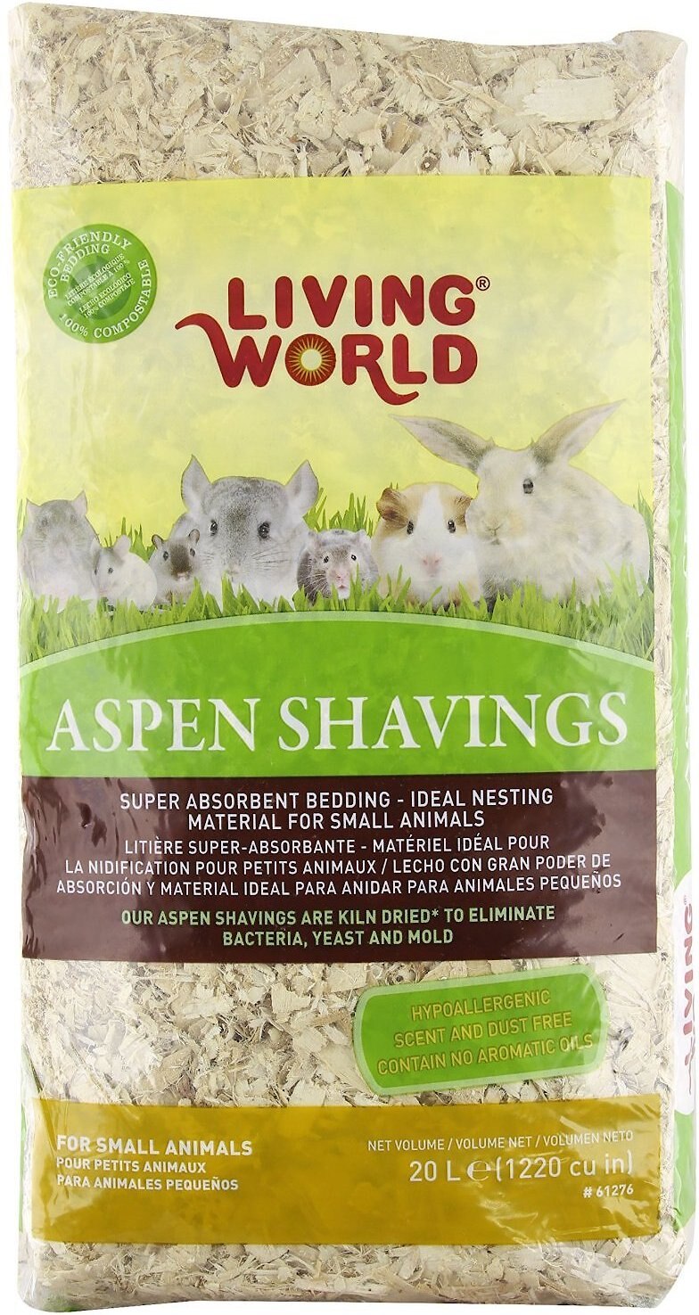 LIVING WORLD Aspen Shavings Small Animal Bedding, 20L