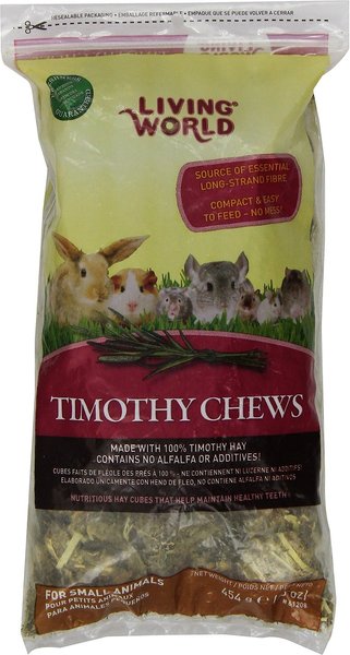 Living World Timothy Hay Chews Small Animal Food, 16-oz bag slide 1 of 4