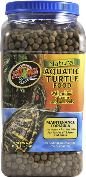 Zoo Med Natural Aquatic Maintenance Formula Turtle Food, 45-oz jar slide 1 of 5
