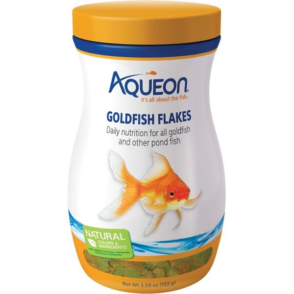 AQUEON Color Enhancing Goldfish Granules Fish Food, 3oz jar