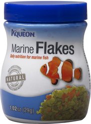 Aqueon Marine Flaked Fish Food, 1.02-oz jar