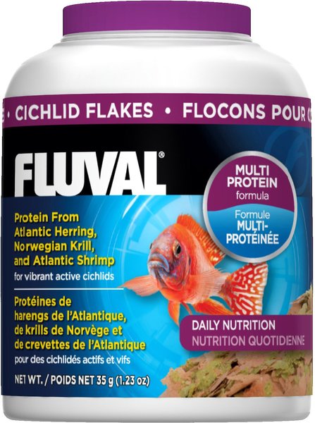 Fluval Cichlid Flakes Fish Food, 1.23-oz jar slide 1 of 2