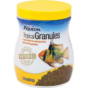 Aqueon Tropical Granules Fish Food, 6.5-oz jar