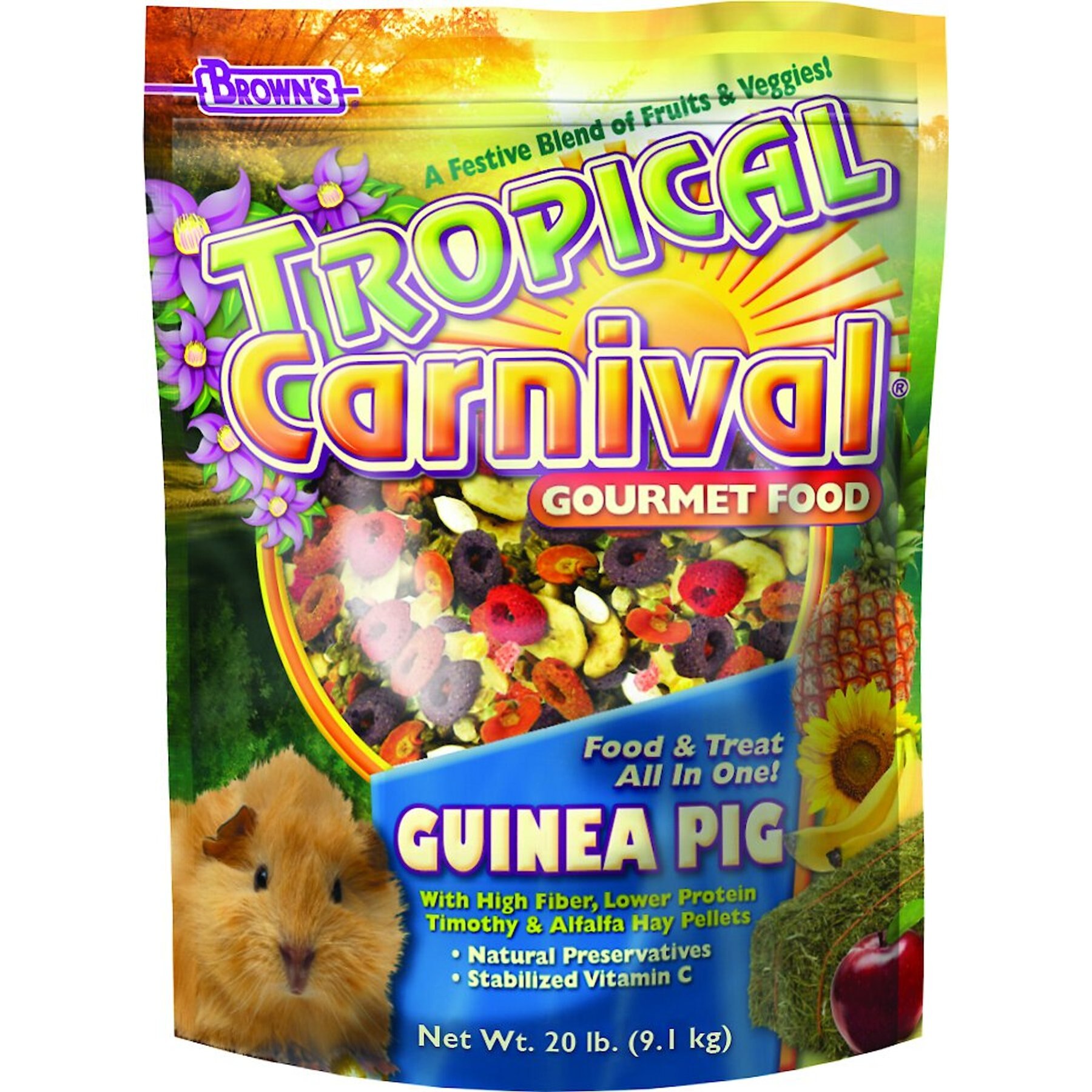 Brown's tropical carnival guinea pig food best sale