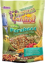 Brown's Tropical Carnival with ZOO-Vital Biscuits Parakeet Food, 2-lb bag