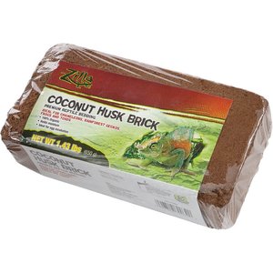 Zilla Coconut Husk Brick Premium Reptile Bedding, 1.43-lb bag