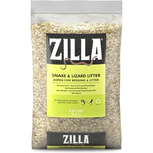 Zilla Lizard Litter Aspen Chip Reptile Bedding, 8-qt bag