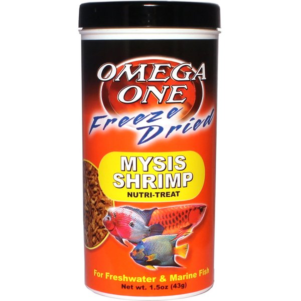 OMEGA ONE Freeze-Dried Blood Worms Freshwater & Marine Fish Treat, .96-oz  jar 