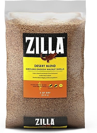 Zilla Ground English Walnut Shell Reptile Bedding, 5-qt bag