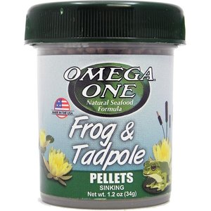 Omega One Frog & Tadpole Sinking Pellets Food, 1.2-oz jar