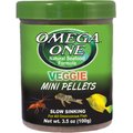 Omega One Veggie Slow Sinking Mini Pellets Fish Food, 3.5-oz jar