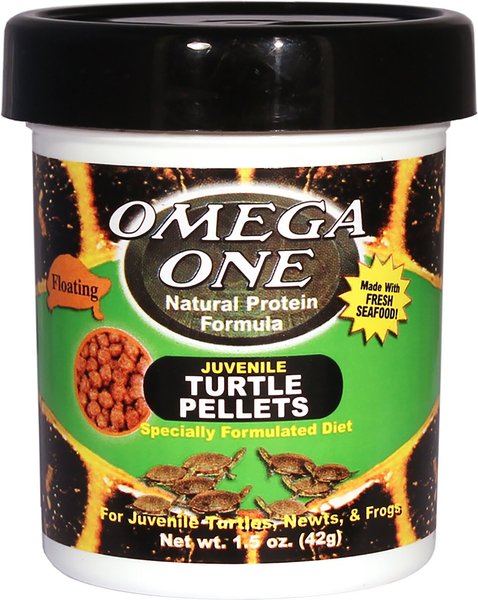 Omega One Juvenile Turtle Floating Pellets Food, 1.5-oz jar slide 1 of 1