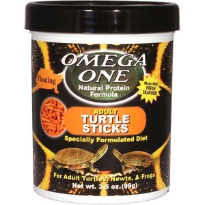 Omega One Adult Turtle Floating Sticks Food, 3.5-oz jar