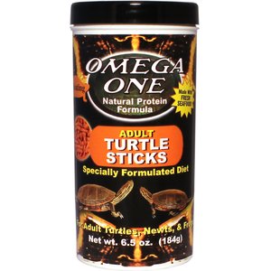 Omega One Adult Turtle Floating Sticks Food, 6.5-oz jar