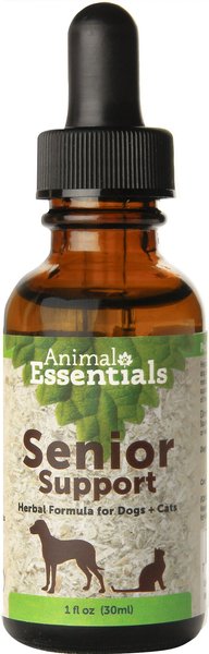 Animal Essentials Senior Support Herbal Formula Dog & Cat Supplement, 1-oz bottle slide 1 of 4