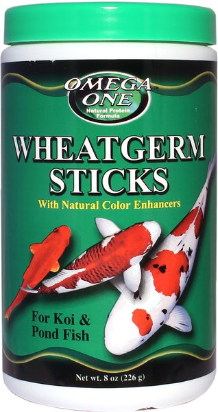 Omega One Wheat Germ Sticks Koi & Pond Fish Food, 8-oz jar slide 1 of 1