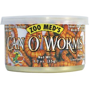 Zoo Med Can O' Worms Mealworms, 1.2-oz can