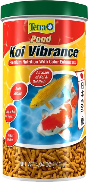Tetra Pond Koi Vibrance Color Enhancing Sticks Koi & Goldfish Food, 4.94-oz jar slide 1 of 4